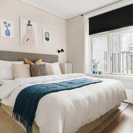 Apartmán Dinbnb L 250m From Citycenter L Fireplace L Sleeps 6 L 24i7 Check In *